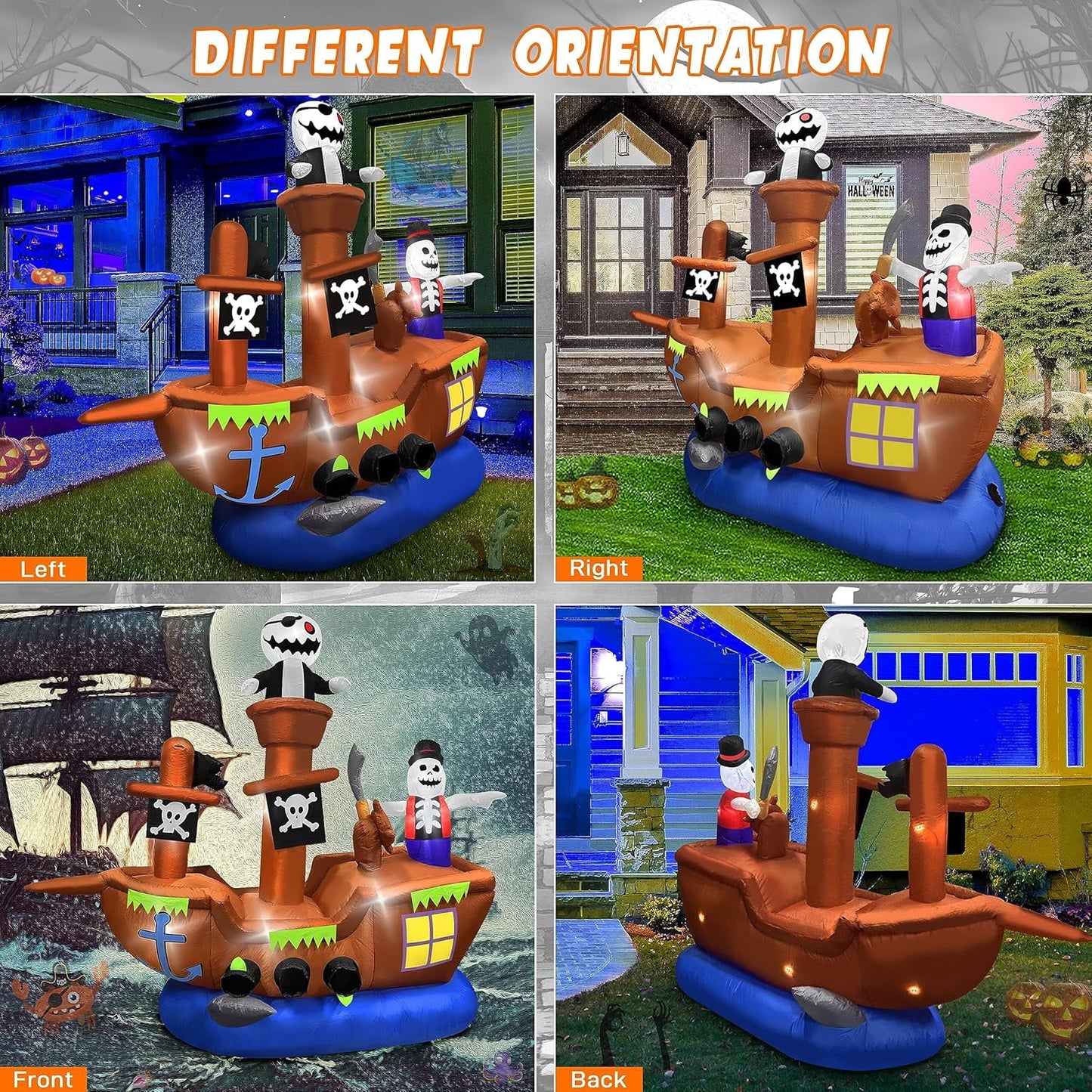 Halloween Inflatable Pirate Ship