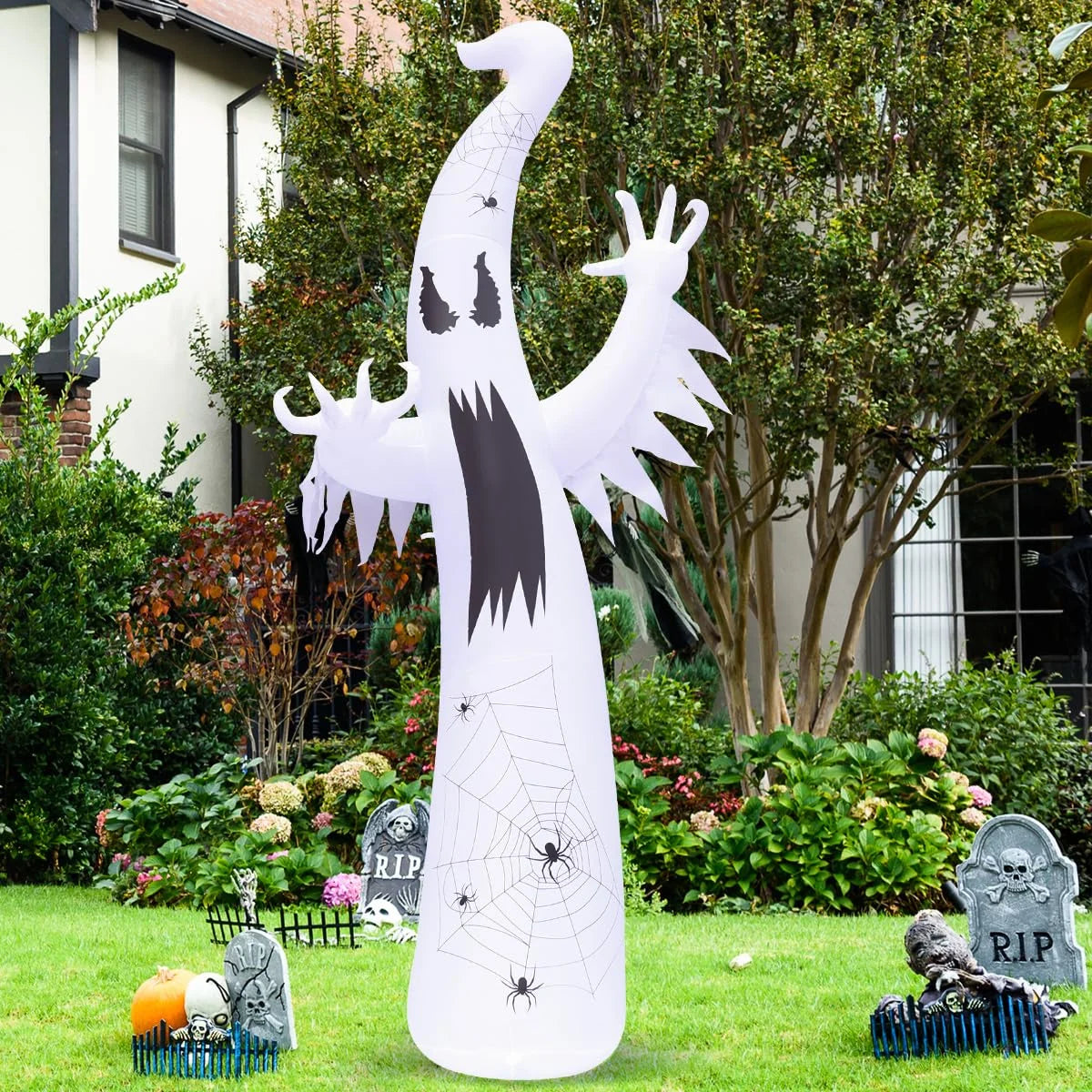 11.8 FT Inflatable Halloween Ghost, with LED Lights