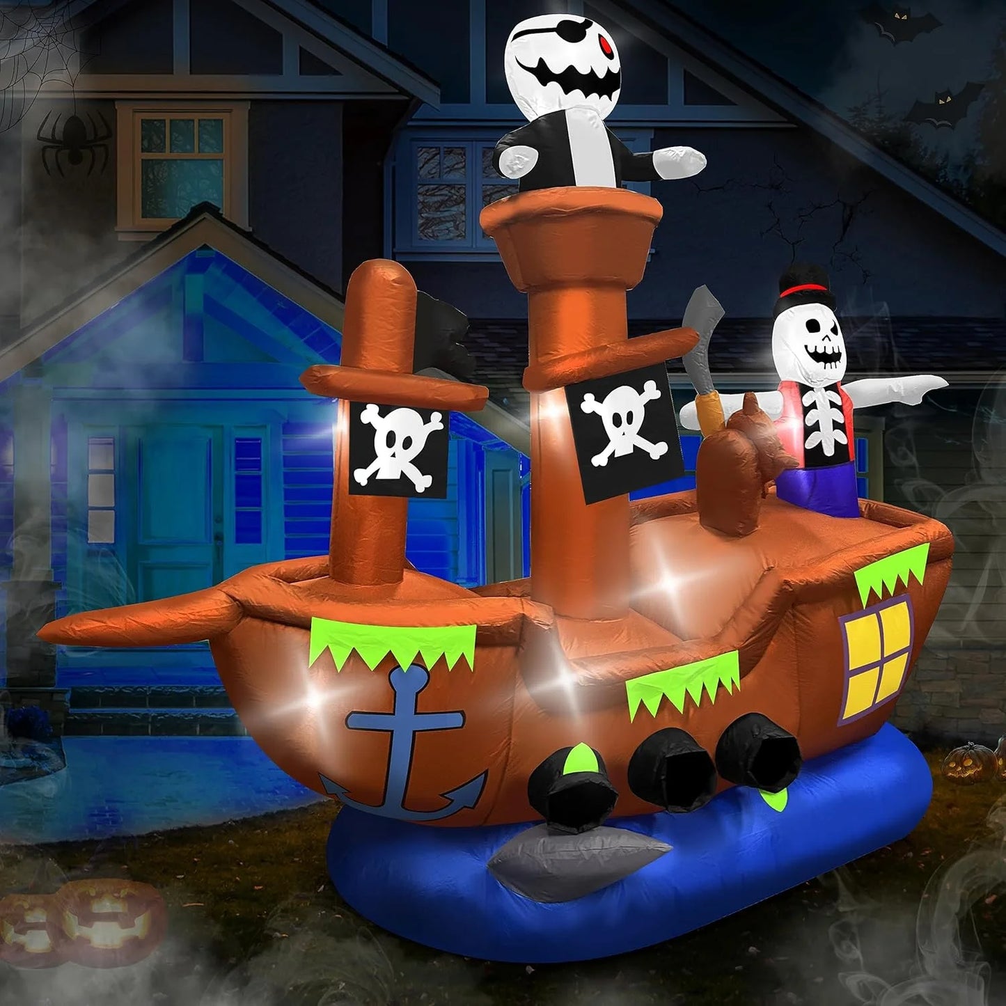 Halloween Inflatable Pirate Ship