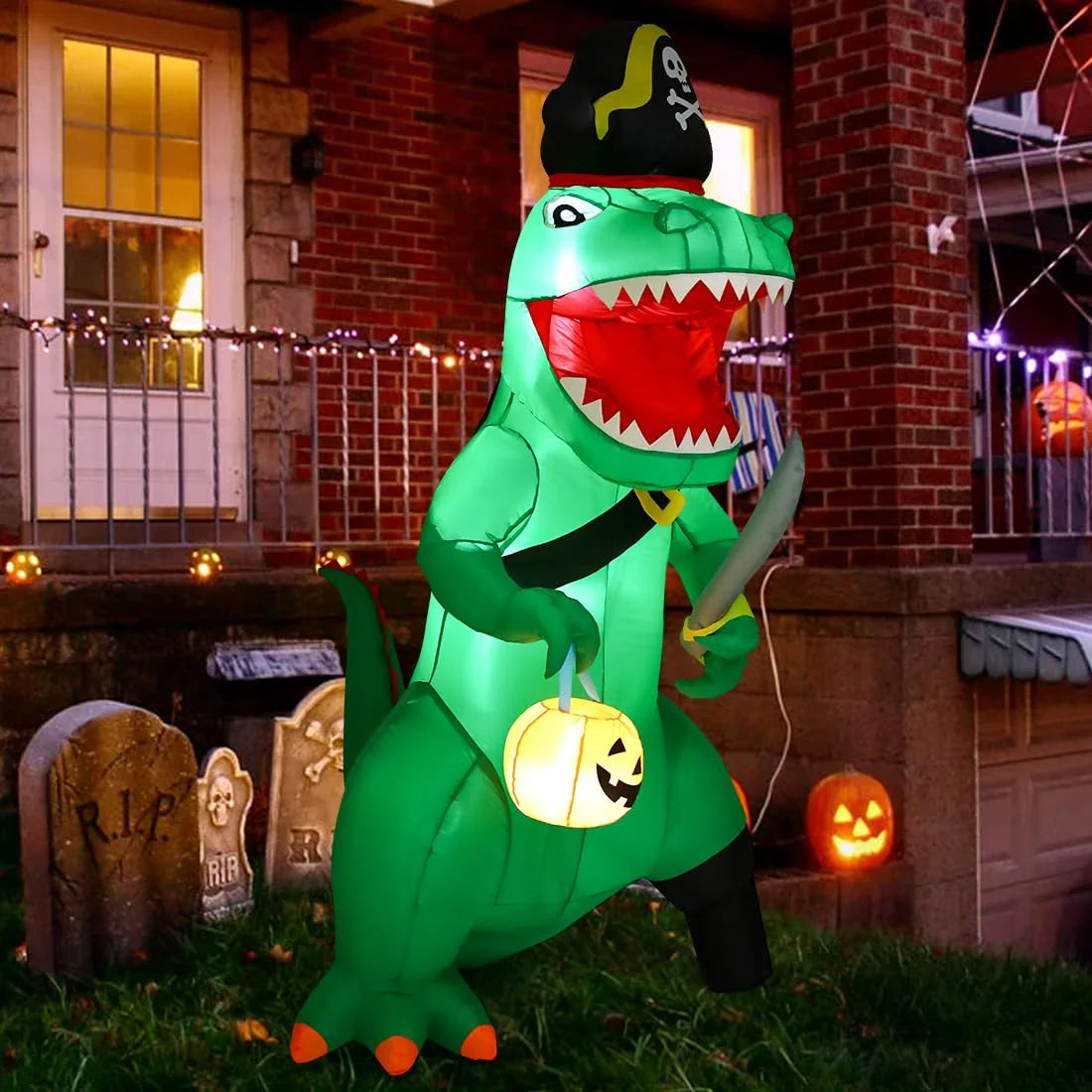 7FT Halloween Dinosaur Inflatable