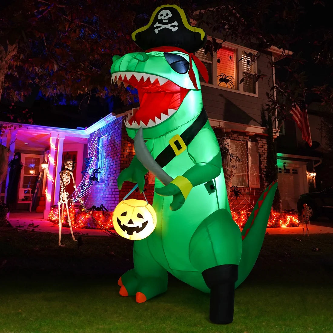 7FT  Halloween Dinosaur Inflatable