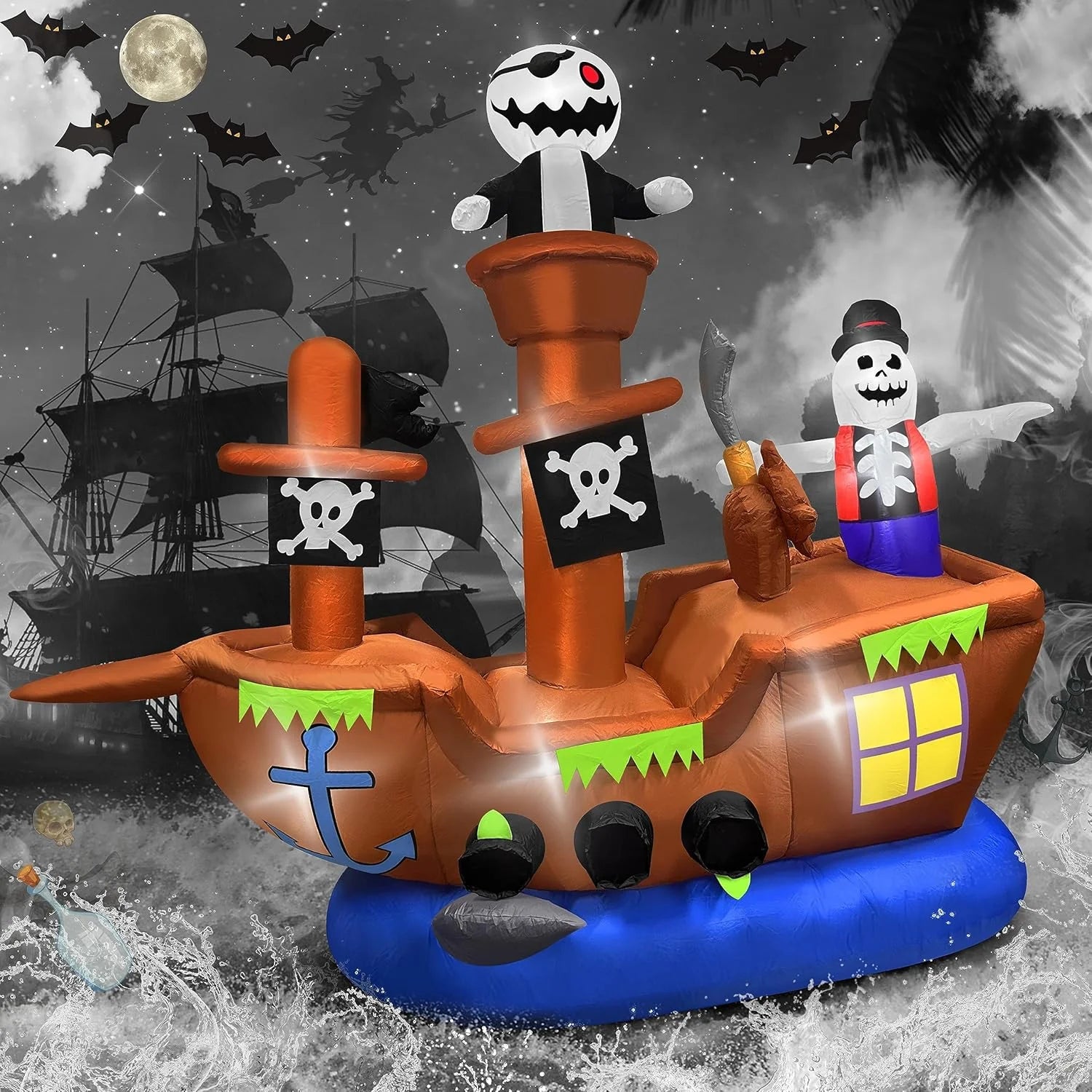 Halloween Inflatable Pirate Ship