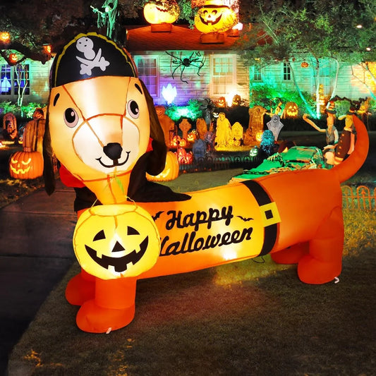  5 FT Halloween Dogwith Built-In Lights