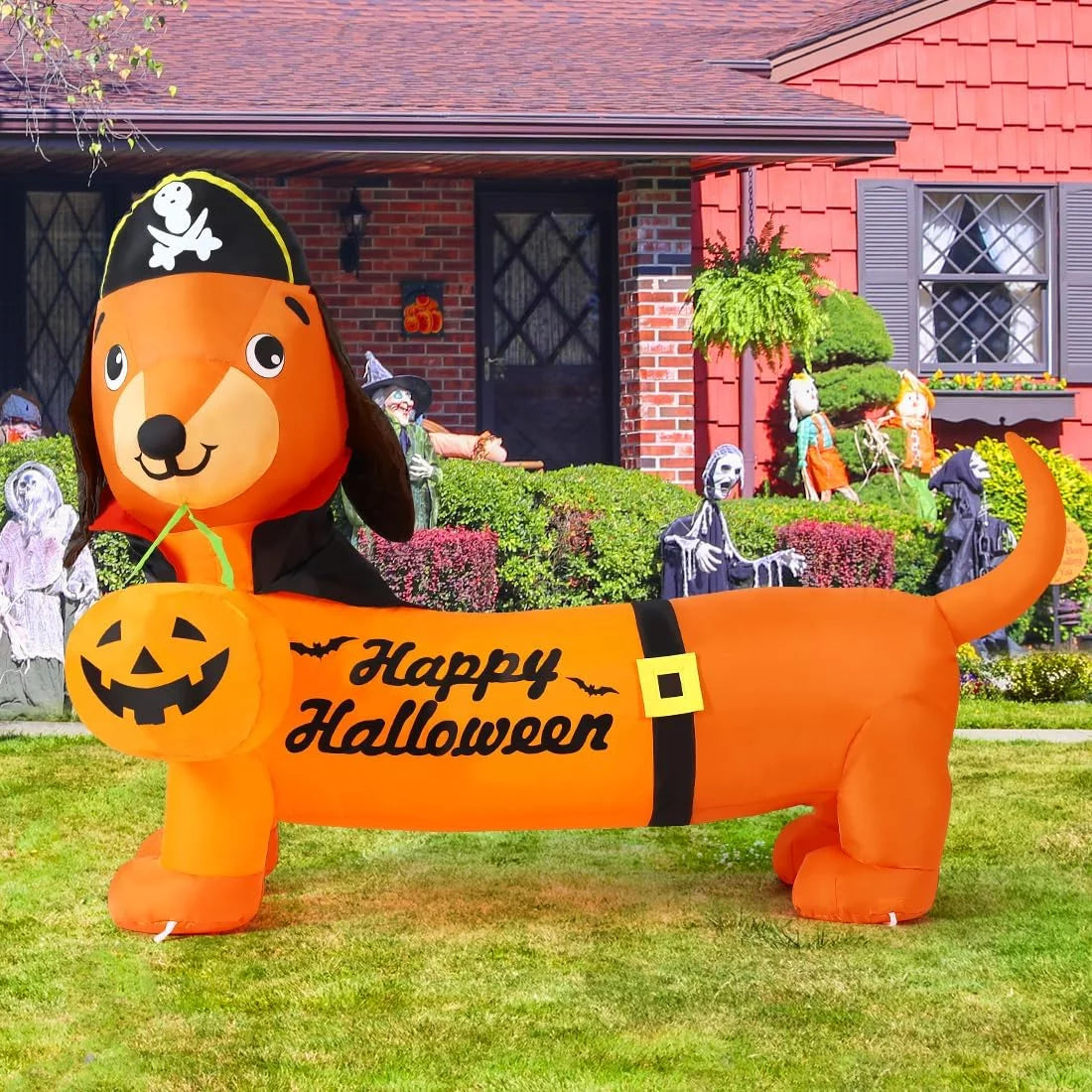  5 FT Halloween Dogwith Built-In Lights