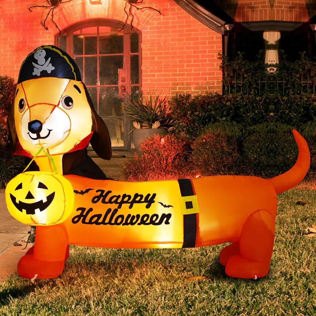  5 FT Halloween Dogwith Built-In Lights