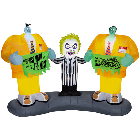 Halloween Inflatable Beetlejuice Scene, 5 Ft Tall, Multi