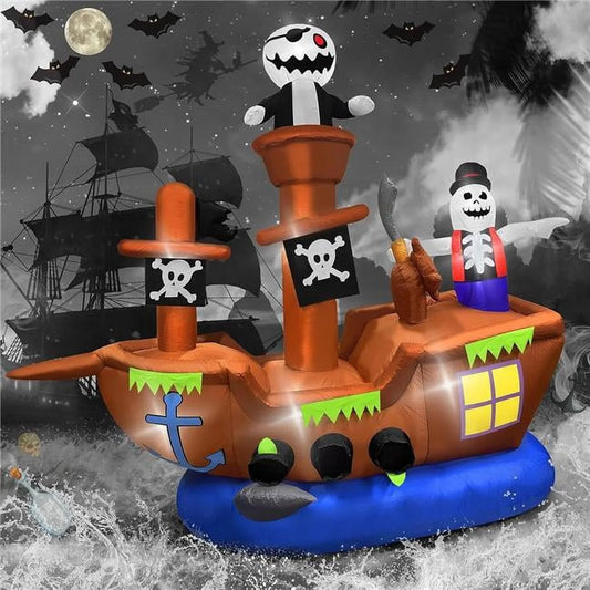 Halloween Inflatable Pirate Ship
